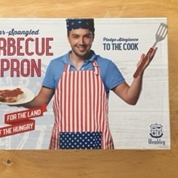Barbecue Apron (Star Spangled) New - Picture 2 of 3